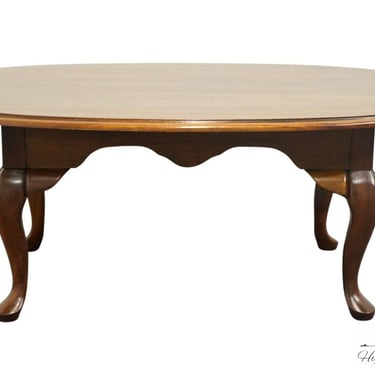 CRESENT FURNITURE Solid Cherry Traditional Style 46" Accent Oval Coffee Table 