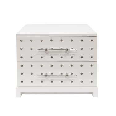 Tommi Parzinger Iconic Studded Small Chest/Bedside Table 1981 - ON HOLD