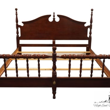 HIGH END Solid Cherry Country Traditional Style Cherry King Size Pediment Bed 