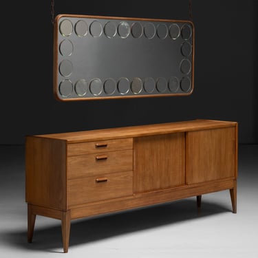 Mahogany Mirror / Sideboard by Alfred Cox