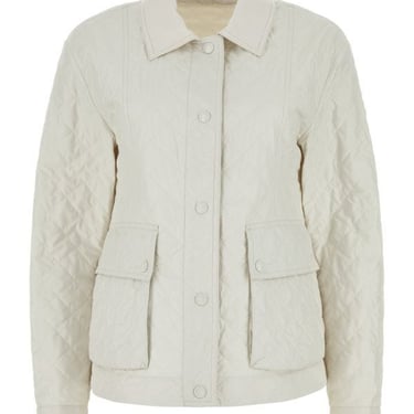Moncler Woman White Polyester Galene Jacket