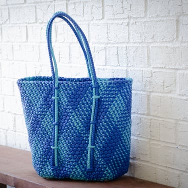 Large Market bag, Reusable Grocery bag, Beach Bag, Picnic basket, South Indian Wire Koodai - Seaside Cottage 