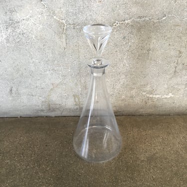 Mid Century Modern Baccarat France Beaker Decanter