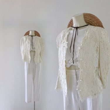 ivory lace jacket 