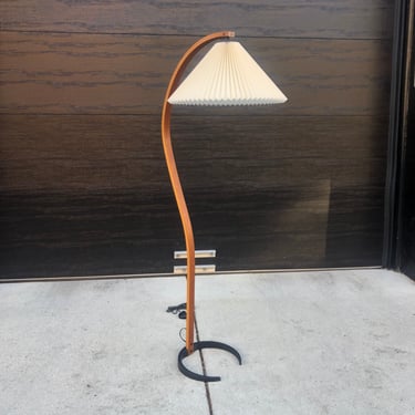 Vintage Teak Caprani Floor Lamp designed by Mads Caprani for Caprani Light AS - Made in Denmark 
