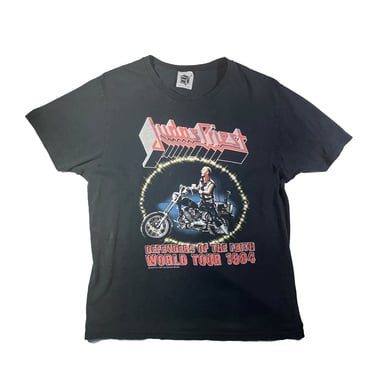 Vintage Judas Priest T-Shirt Band Tee World Tour