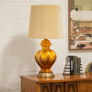 Yellow Ceramic Vintage Lamp