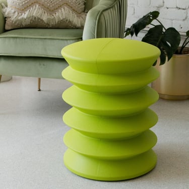 Modern Lime Green Ottoman