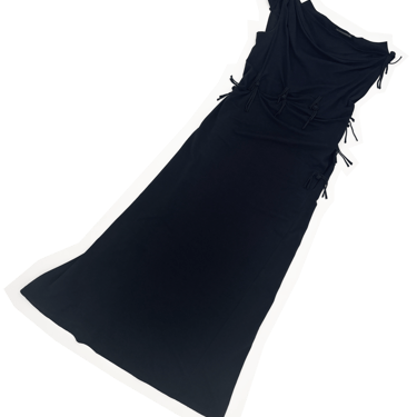 Yohji Yamamoto 90s frog closure dress