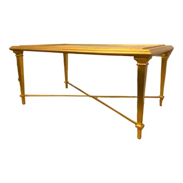 Hickory Chair Modern Gold Leaf Finished Bristol Cocktail Table