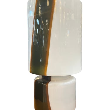 Murano Striato Glass Table Lamp, Italy, 1970s