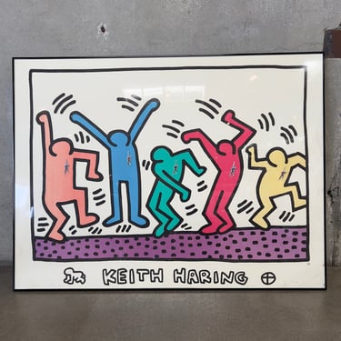 Keith Haring 1993 &quot;Dancers&quot; Lithograph