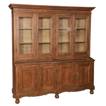 Teak Estate Cabinet with Glass