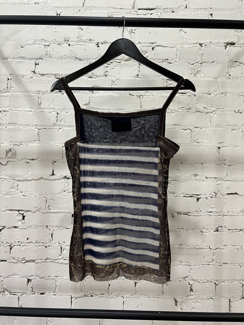 Jean Paul Gaultier S/S 2002 mesh two piece set | Yuri's
