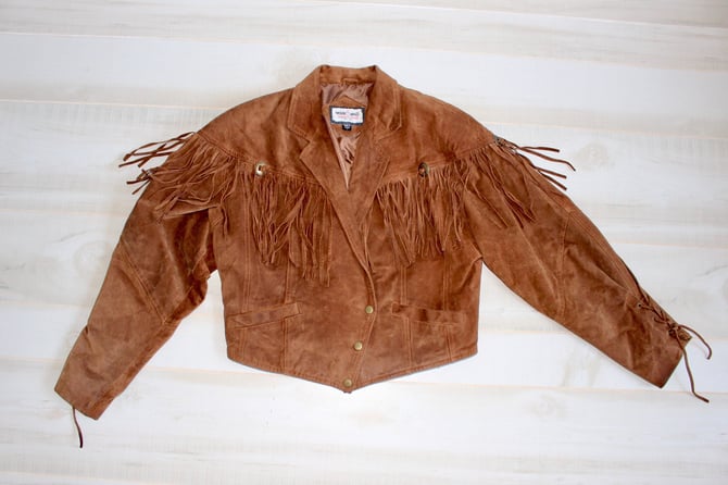 80s fringe jacket