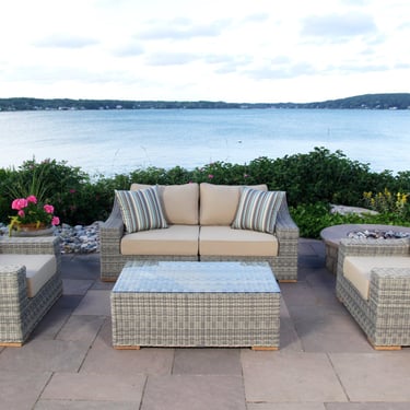 Corsica Outdoor Loveseat &amp; Club Chair Set