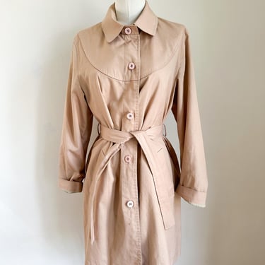 Vintage 1960's Coat, London Fog Trench Coat, White | Surf