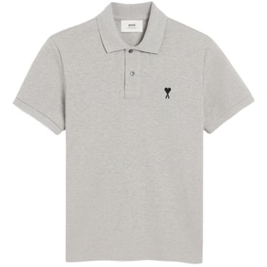 Ami Paris Men Ami De Coeur Cotton Polo Shirt