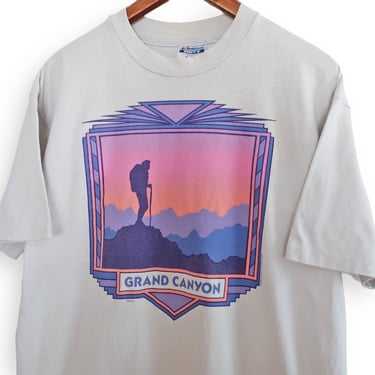 vintage Grand Canyon shirt / hiking t shirt / 1980s Grand Canyon hiking camping outdoors shirt Hanes XL 