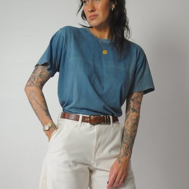 1970's Indigo Dyed Blank T-shirt