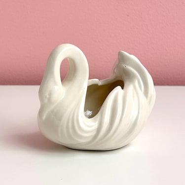 Small Sculptural Swan Shaped Vase 