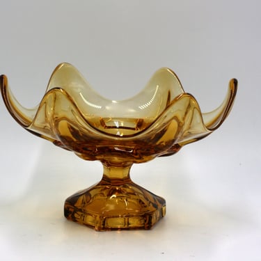 vintage Viking glass footed bowl 