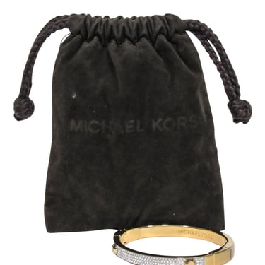 Michael Kors - Gold Rhinestone Bangle Bracelet
