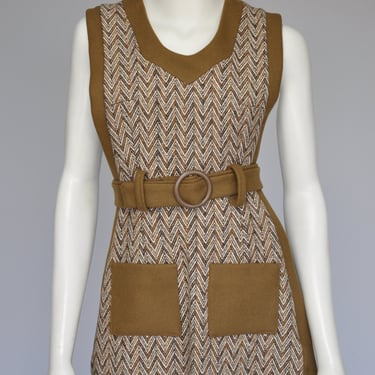 1960s 5 piece pant tunic coat skirt set weekender XS 