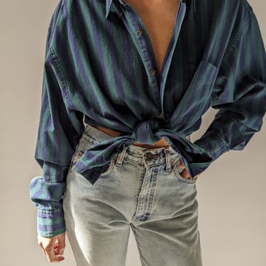 90s Gap Faded & Striped Button Down