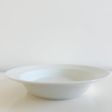 Dansk Bottelet White Dinnerware Designer Porcelain Soup Bowl & Saucers Japan Vintage 1990s 