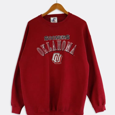 Vintage Oklahoma Sooners Embroidered Sweatshirt Sz L