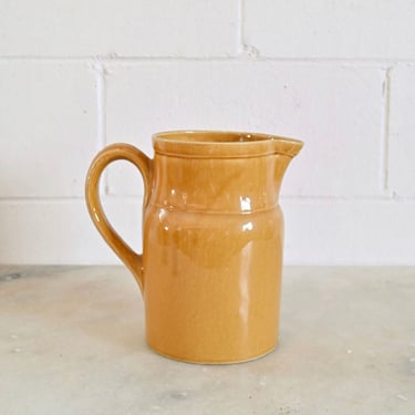 vintage french glazed Digoin stoneware pitcher