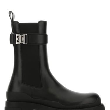 GIVENCHY Black leather Terra ankle boots