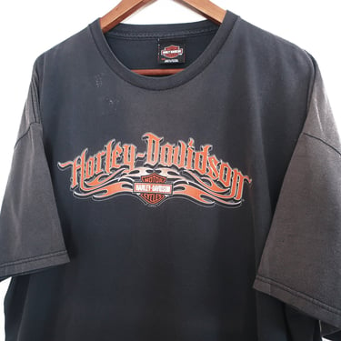 Harley Davidson shirt / vintage biker shirt / Y2K Harley Davidson Arizona black sun faded cotton t shirt baggy XXL 