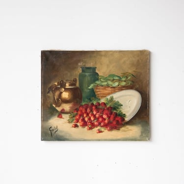 Les Fraises Still Life Oil Painting