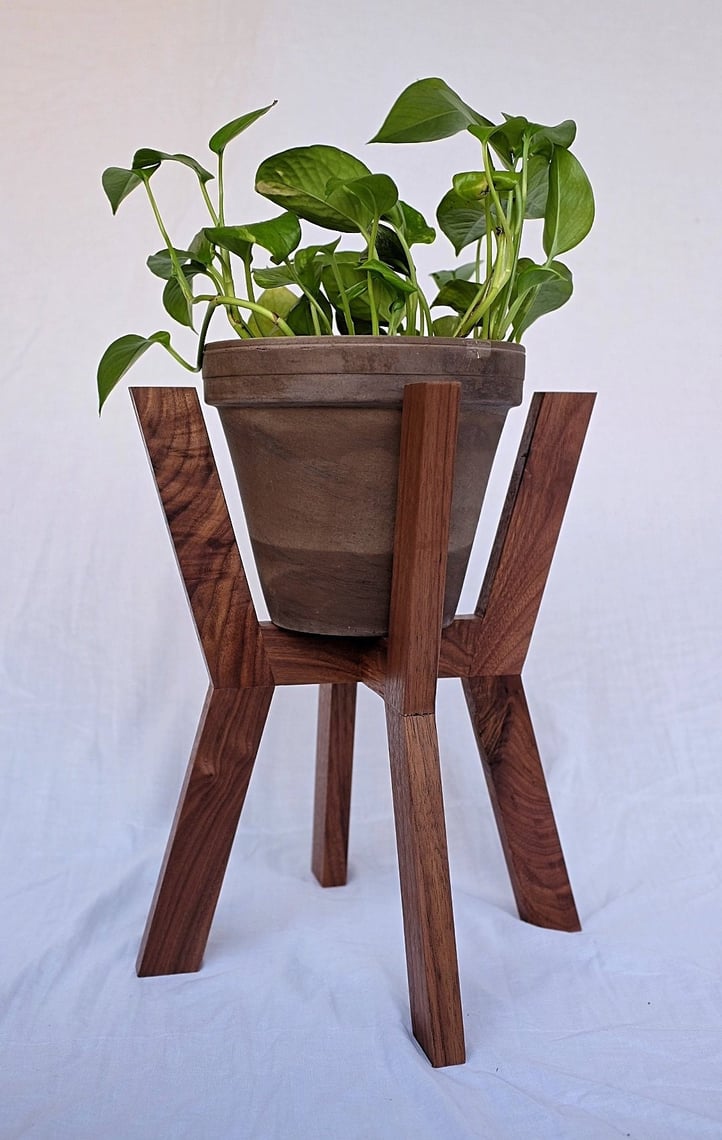 Mid-Century Plant Stand | Karma Deefa Design | Nashville, TN