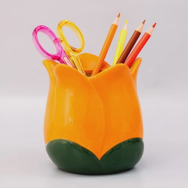Tulip Ceramic Pencil Cup