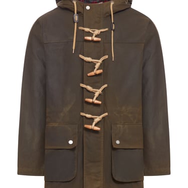 Baracuta Men Waxed Duffle Coat