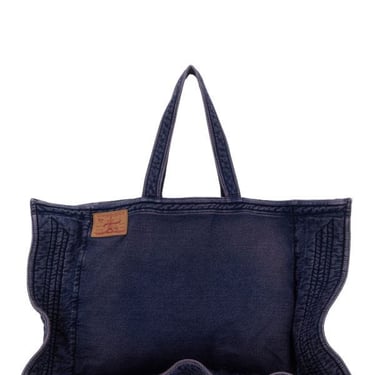 Y Project Woman Purple Denim Shopping Bag