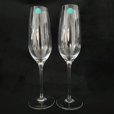 Pair of Tiffany &amp; Co Champagne Flutes
