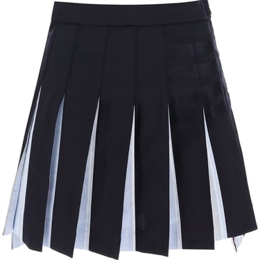 Thom Browne 4-Bar Pleated Mini Skirt Women