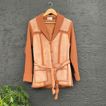 Suede and Knot 70s Cardigan Sweater