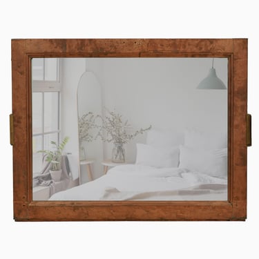 Handcrafted McAlpin Hotel Copper Clad Window Frame Mirror