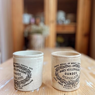 Beautiful vintage English ironstone jam pot 