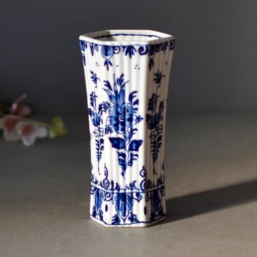 Vintage Delfts Porcelain Vase Holland Porcelain Home Decor Table Decor  Delft Blue  Pottery 