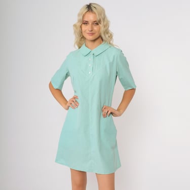 light blue waitress dress Blue White Waitress Dress-Waitress 4200-Chest 34