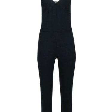 IRO - Black Sleeveless Tapered Jumpsuit w/ Bust Cutouts Sz 4