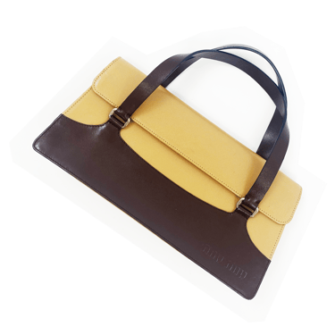 Miu Miu 90s color block leather bag