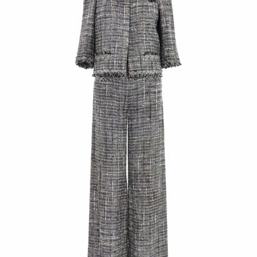 2005 Chanel Metallic Tweed Palazzo Pant Suit