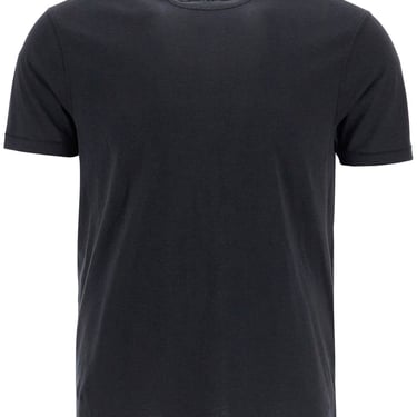 Tom Ford T-Shirt In Lyocell E Cotone Nero Girocollo Men